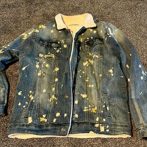 Men’s Embellish jean jacket. New without tags